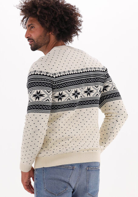 Gebroken wit SELECTED HOMME Trui CLAUS LS KNIT CREW NECK - large