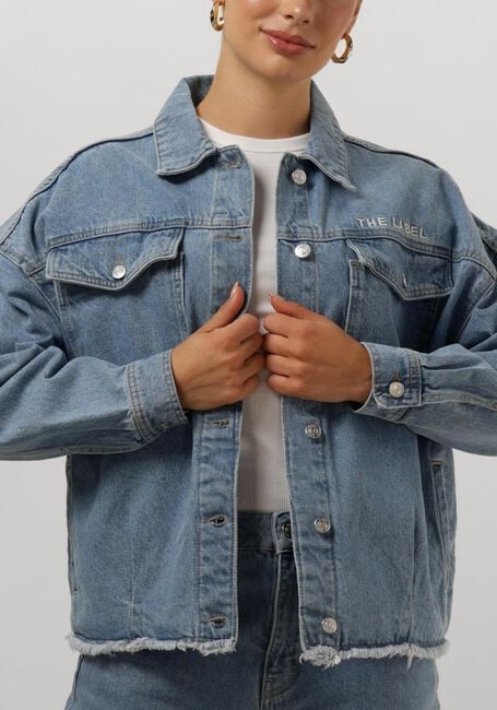Lichtblauwe ALIX THE LABEL Spijkerjas LADIES WOVEN DENIM JACKET - large