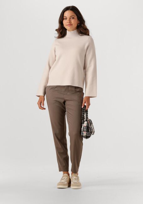 Beige OBJECT Trui OBJREYNARD HIGH NECK PULLOVER - large
