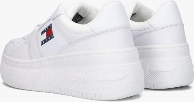 Witte TOMMY JEANS Lage sneakers TOMMY JEANS RETRO BASKET FLATF - large