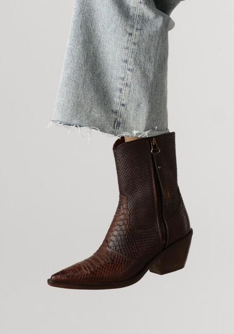 Bruine A.S.98 Enkellaarsjes B84205 - large