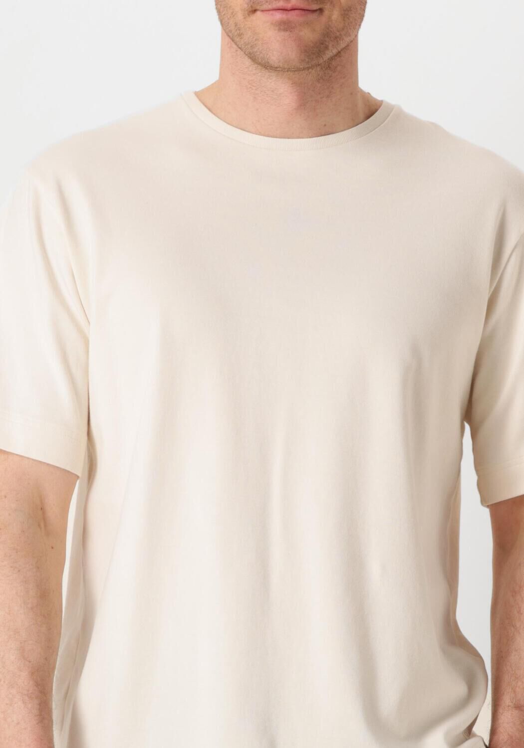 PROFUOMO Heren Polo's & T-shirts T-shirt Crewneck Oversized Ss Ecru