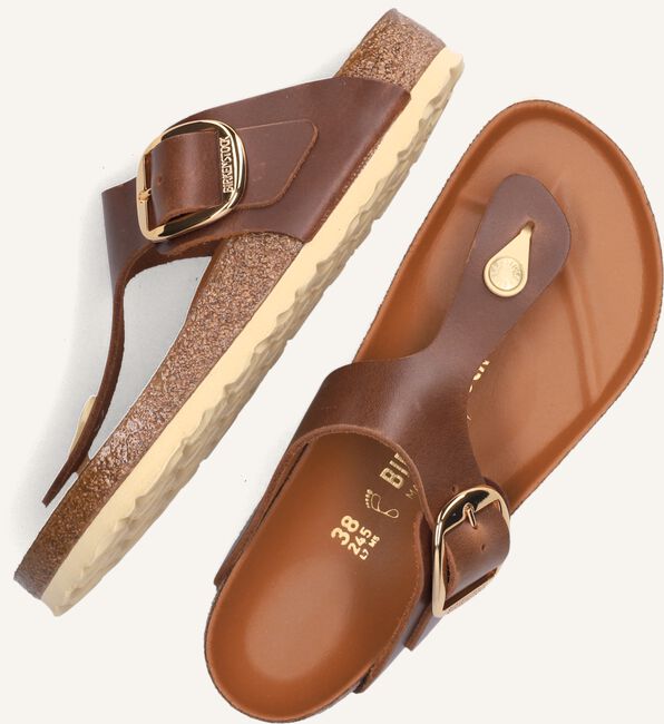 Cognac BIRKENSTOCK Slippers GIZEH BIG BUCKLE  Cognac BIRKENSTOCK Slippers GIZEH BIG BUCKLE  - large