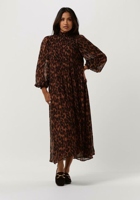 Bruine MINUS Midi jurk MIA SMOCK LONG DRESS 1 - large