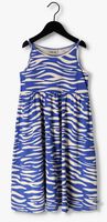 Blauwe CARLIJNQ Midi jurk ZEBRA - HALTER DRESS - medium