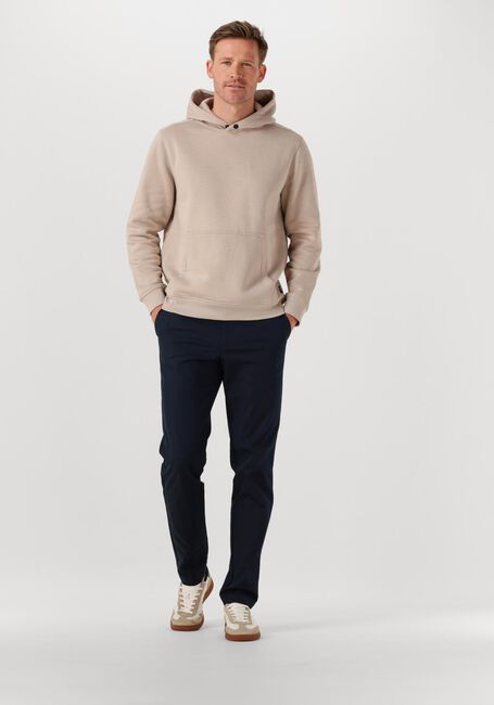 Beige GENTI Trui BASIC LOGO HOODIE - large