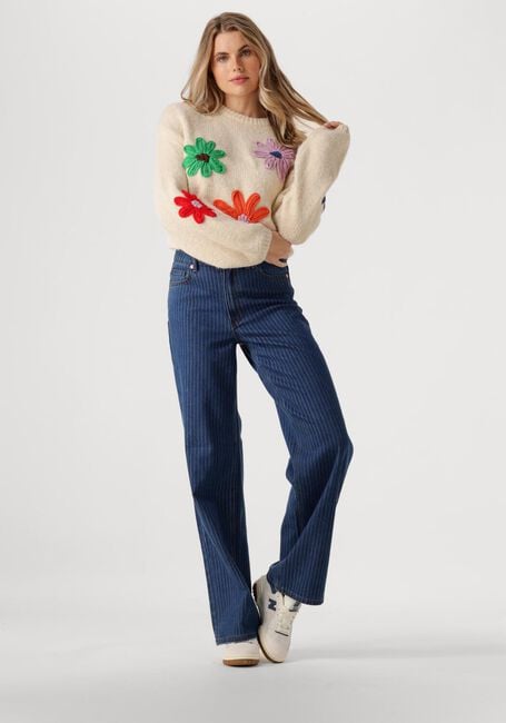 Zand OBJECT Trui OBJASH KNIT RE L/S PULLOVER 136 DIV - large