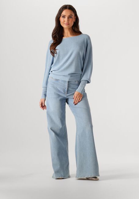Blauwe NUKUS Trui BATWING PULLOVER LUREX - large