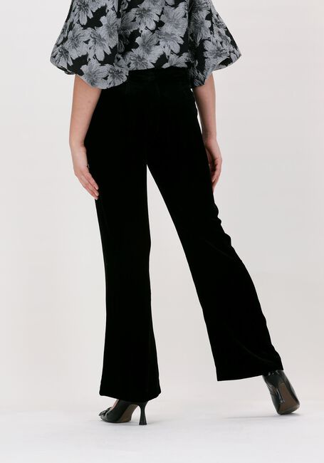 Zwarte JUST FEMALE Flared broek EVEN VELVET TROUSER - large
