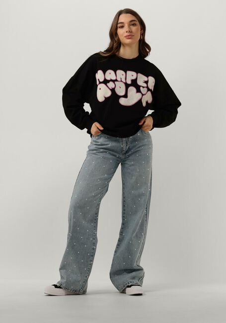 Zwarte HARPER & YVE Sweater LOGO-SW - large