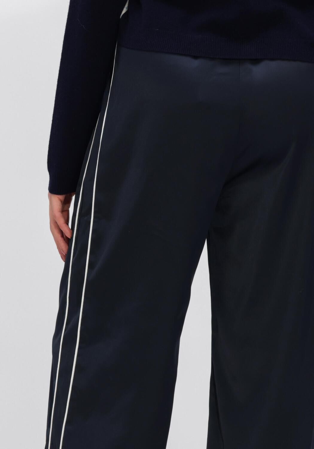 Donkerblauwe GESTUZ Wijde broek GZBICCA HW PANTS - large