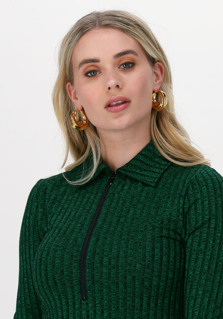 Groene ENVII Midi jurk ANAPPLE LS DRESS 5357 - large