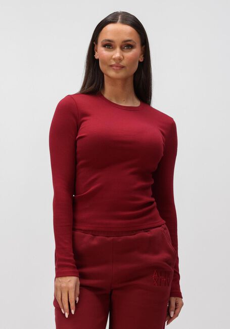 Bordeaux ALIX THE LABEL Tops & T-shirts LADIES KNITTED LONGSLEEVE TOP - large