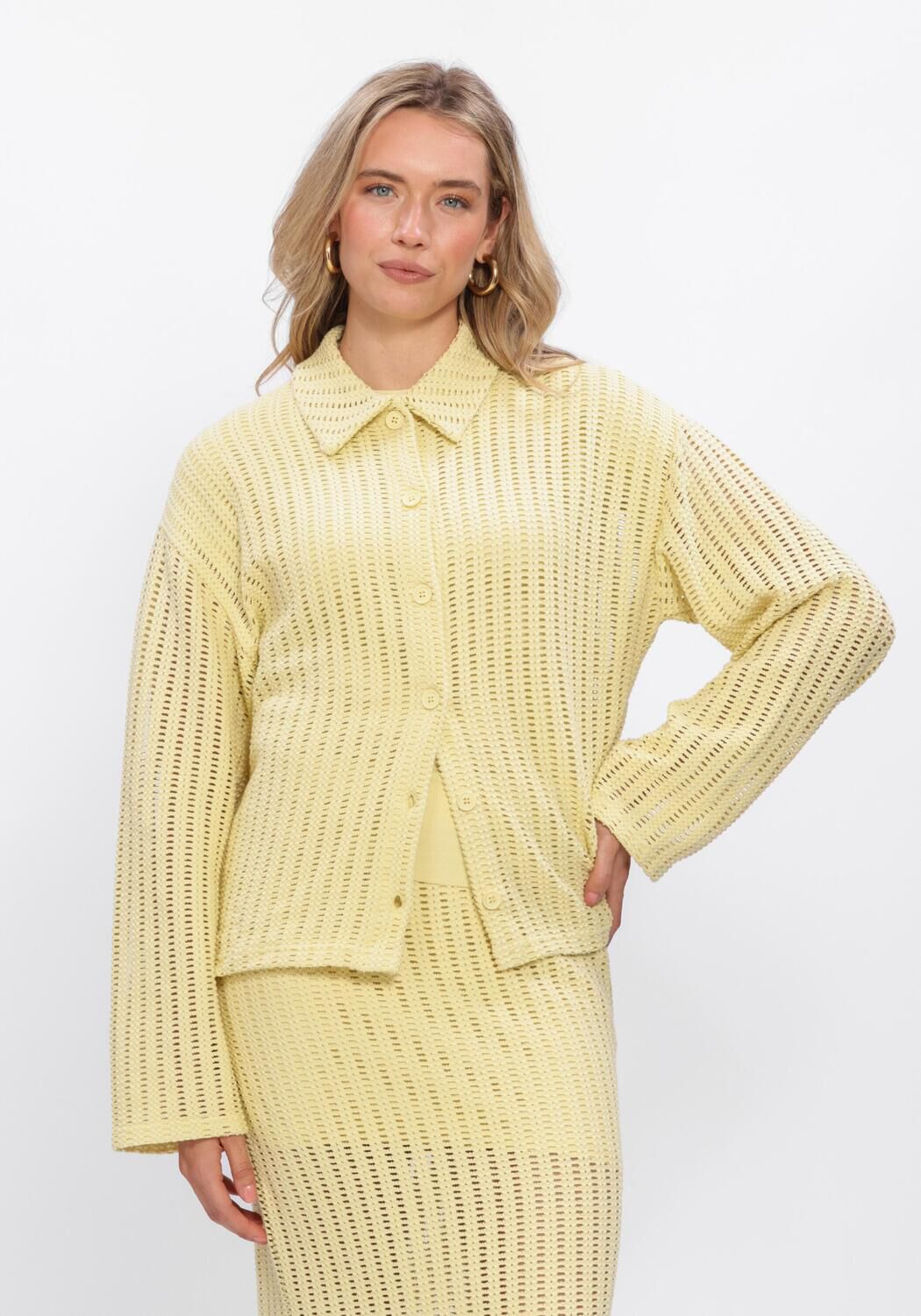 Gele EDITED Blouses NEO POLO SHIRT - large