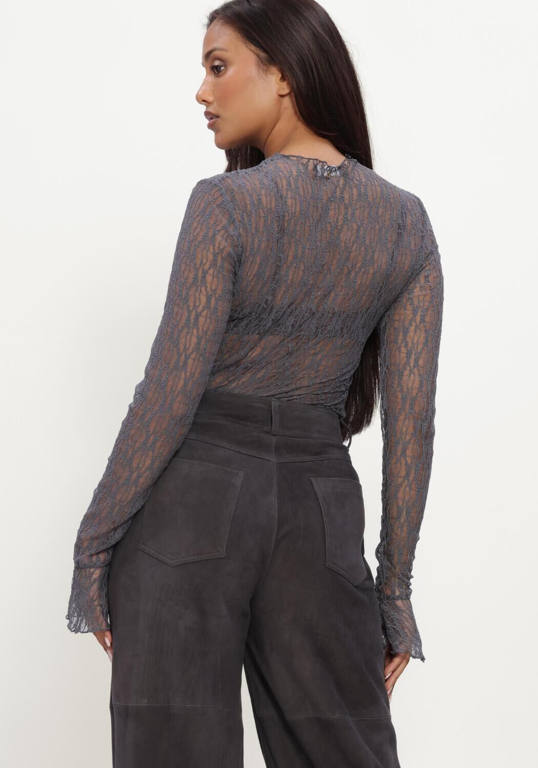 Donkergrijze IBANA Top TAOLA - large