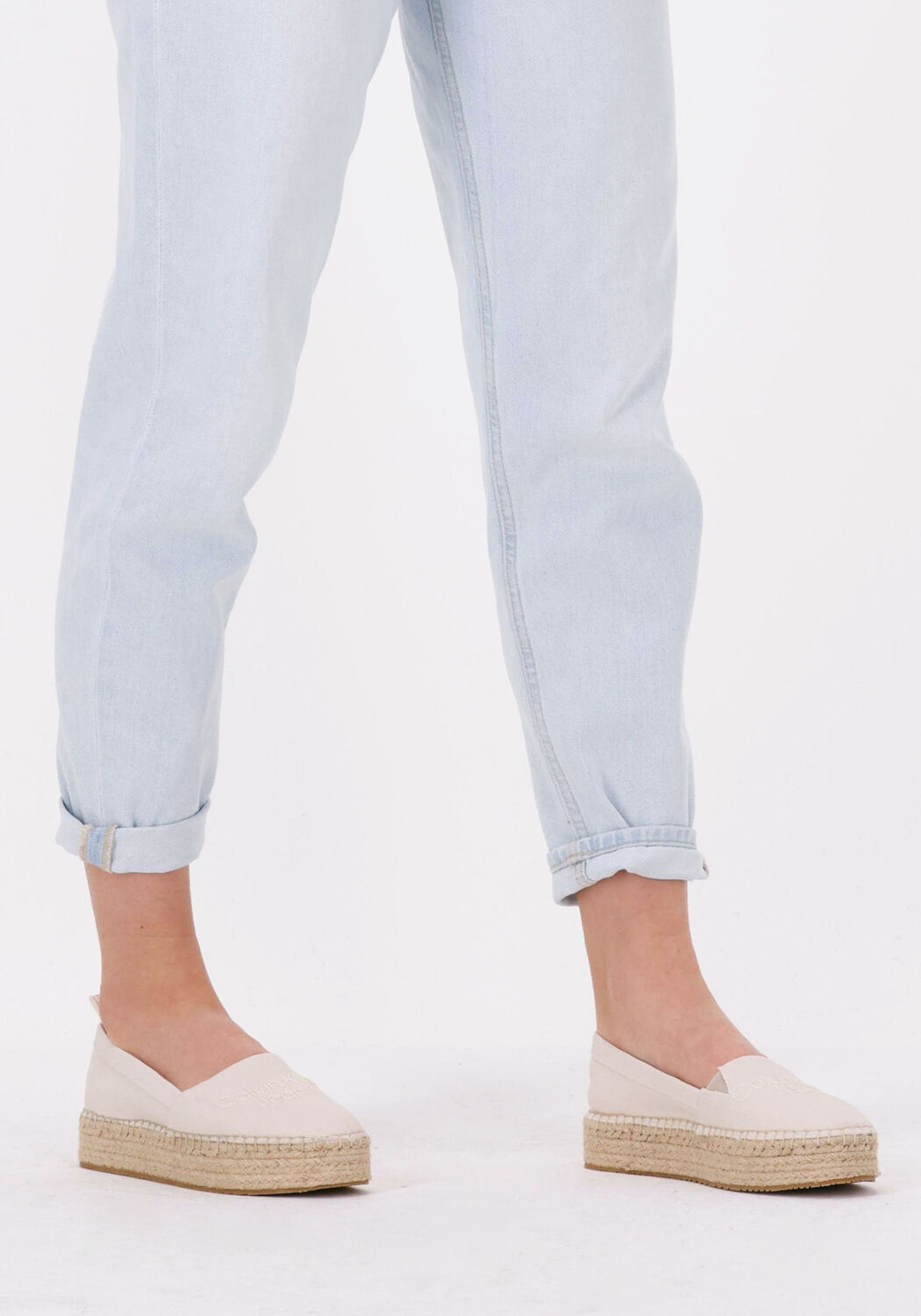 Beige CALVIN KLEIN Espadrilles FLATFORM ESPADRILLES - large