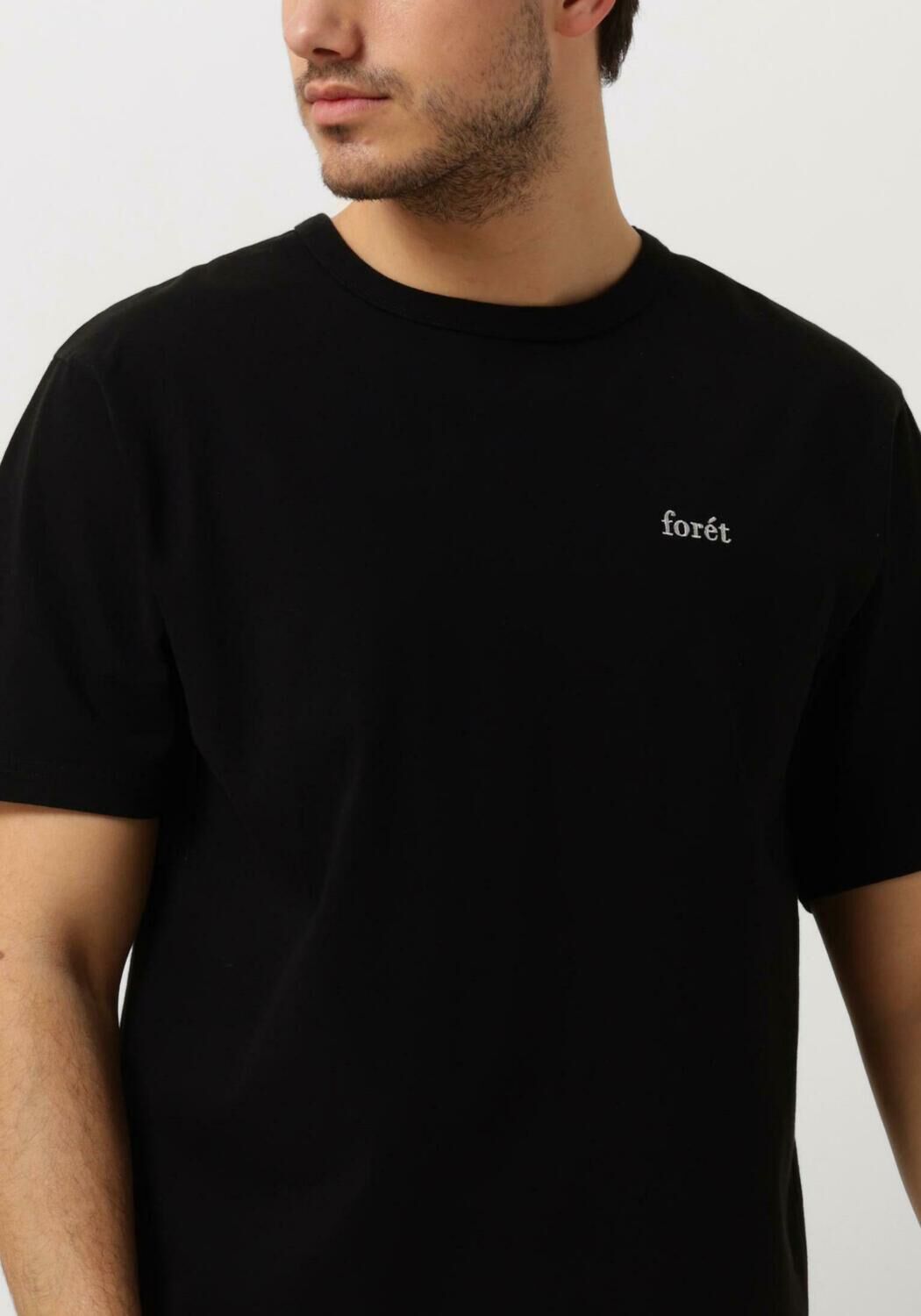 FORÉT Forét Heren Polo's & T-shirts Bass T-shirt Zwart