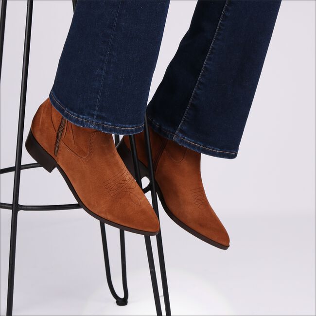 Cognac DEABUSED Enkellaarsjes 7433 Cognac DEABUSED Enkellaarsjes 7433 - large