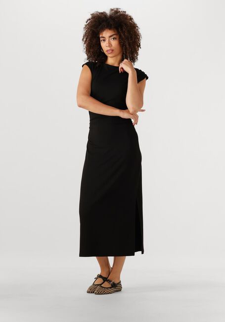 Zwarte EDITED Midi jurk WIARA DRESS - large