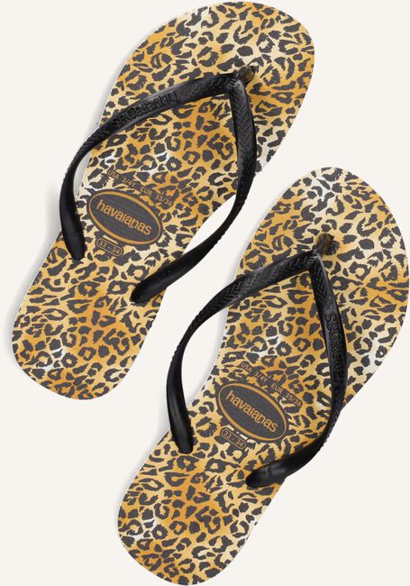 Zwarte HAVAIANAS Teenslippers KIDS SLIM LEOPARD Zwarte HAVAIANAS Teenslippers KIDS SLIM LEOPARD - large