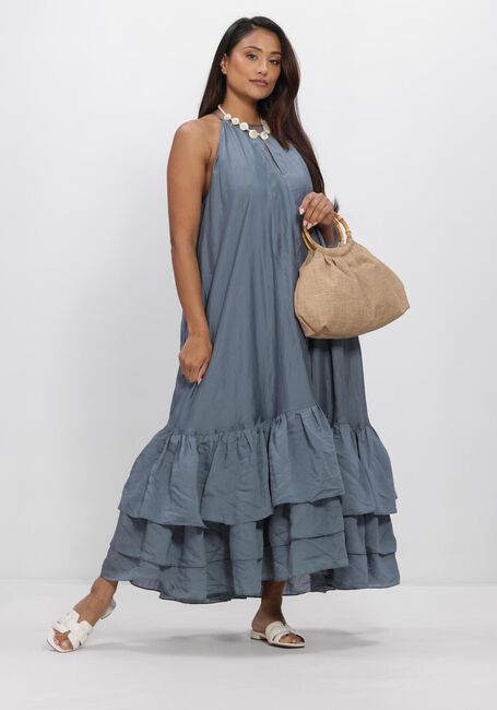Blauwe COPENHAGEN MUSE Midi jurk CMMOLLY-DRESS - large
