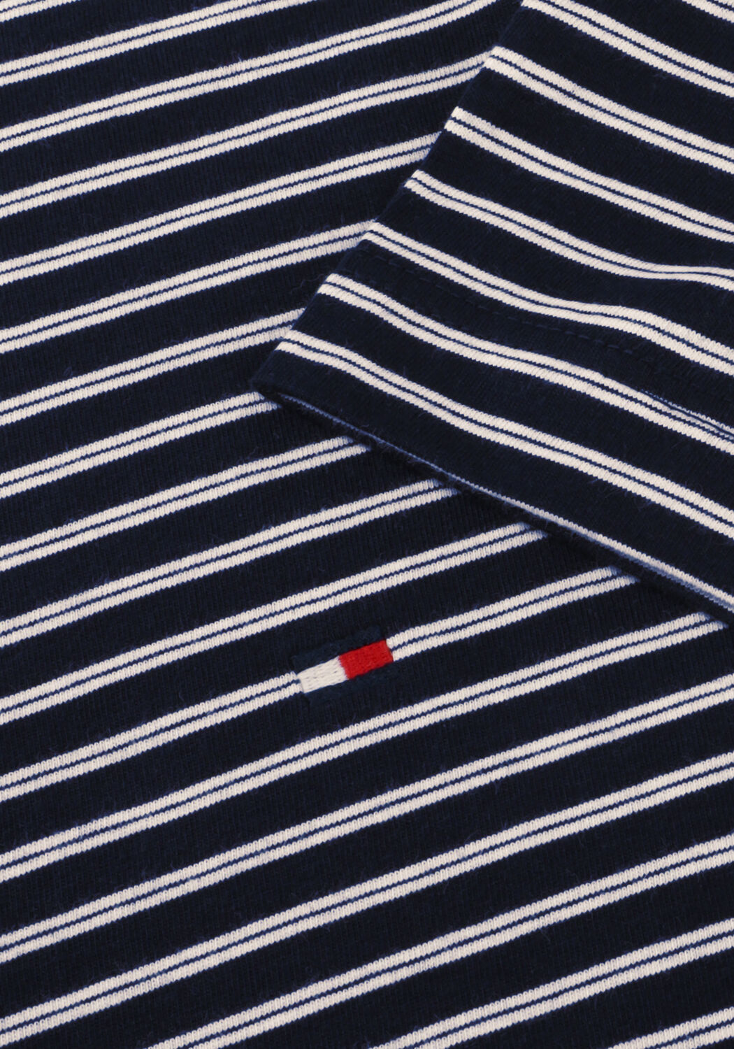 Donkerblauwe TOMMY HILFIGER T-shirt ESS SEASONAL REG FIT STRIPE TEE - large