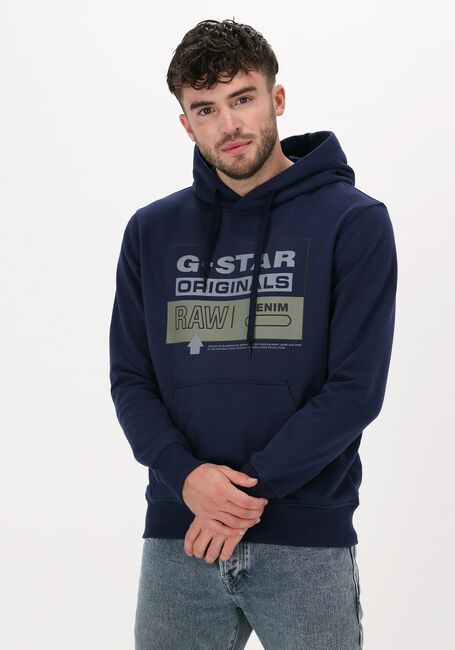 Donkerblauwe G-STAR RAW Sweater ORIGINALS HDD SW - large