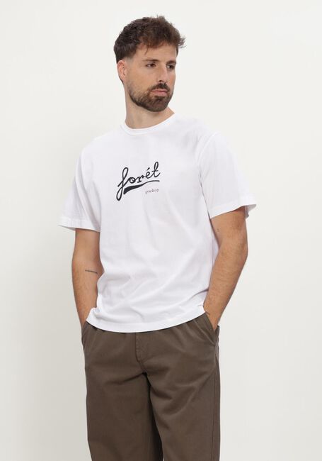 Witte FOR&Eacute;T T-shirt GARAGE TSHIRT - large