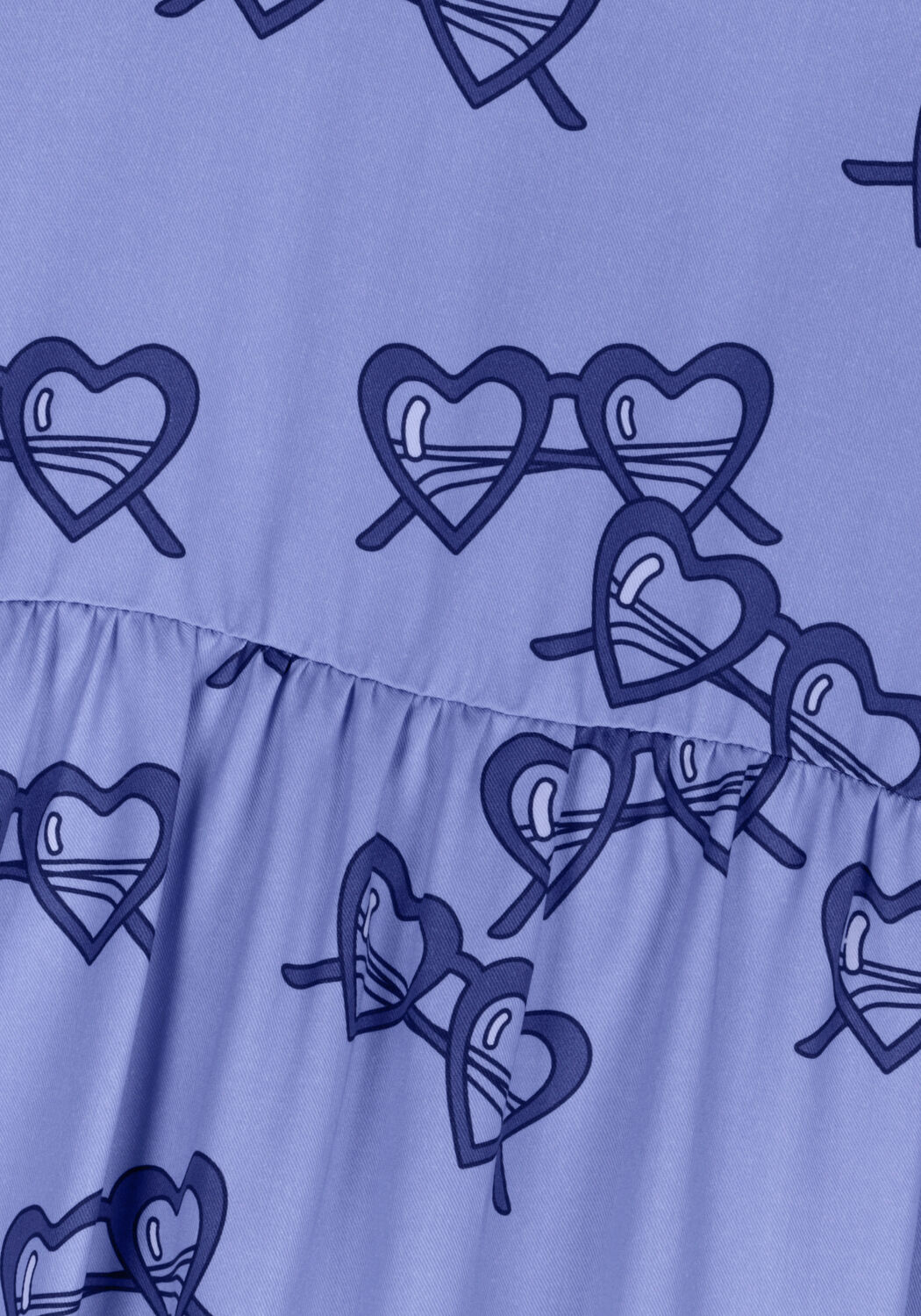 Blauwe CARLIJNQ Mini jurk SUNNIES - FLARED DRESS 3/4 SLEEVES - large