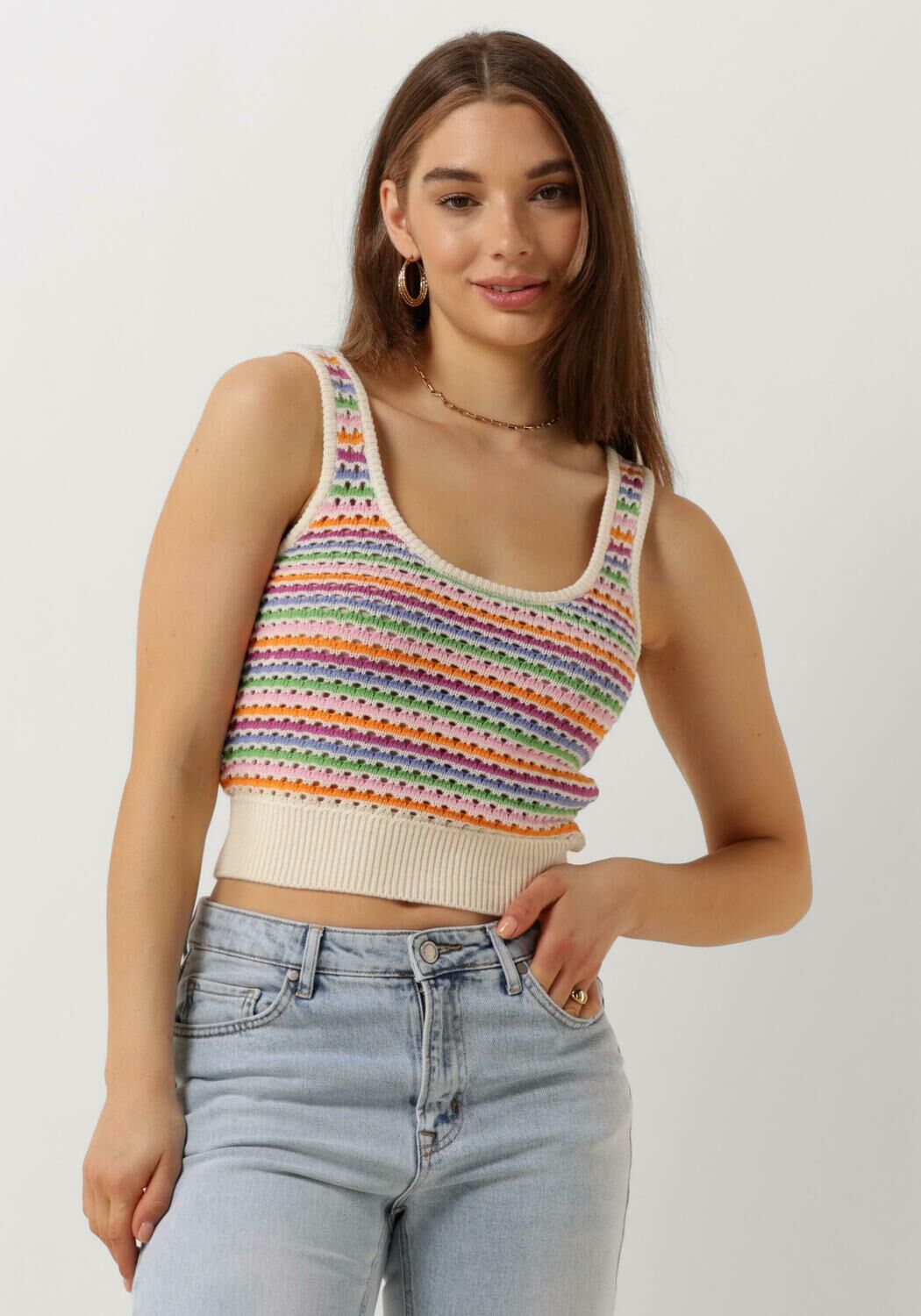 Fabienne Chapot Mouwloze Top Heather Bralette Multicolor Dames