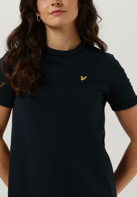 Donkerblauwe LYLE & SCOTT Mini jurk T-SHIRT DRESS - large