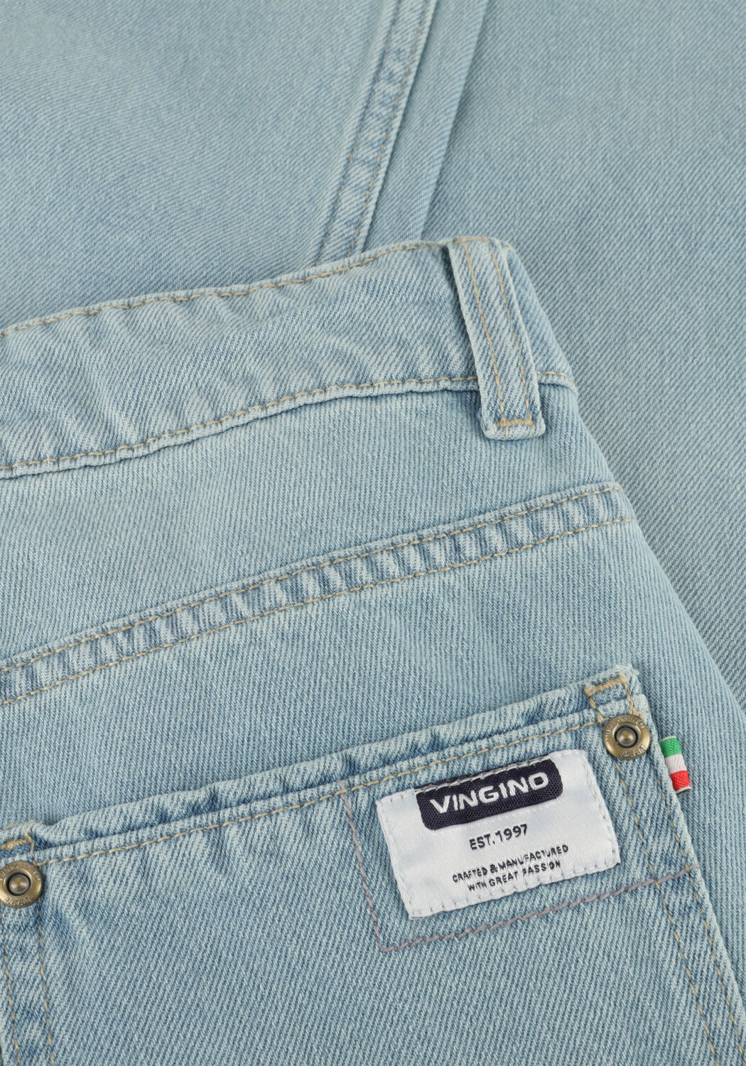 Lichtblauwe VINGINO Straight leg jeans PEPPE CARPENTER - large