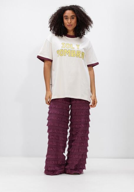 Paarse HARPER & YVE Wijde broek LO-PA - large