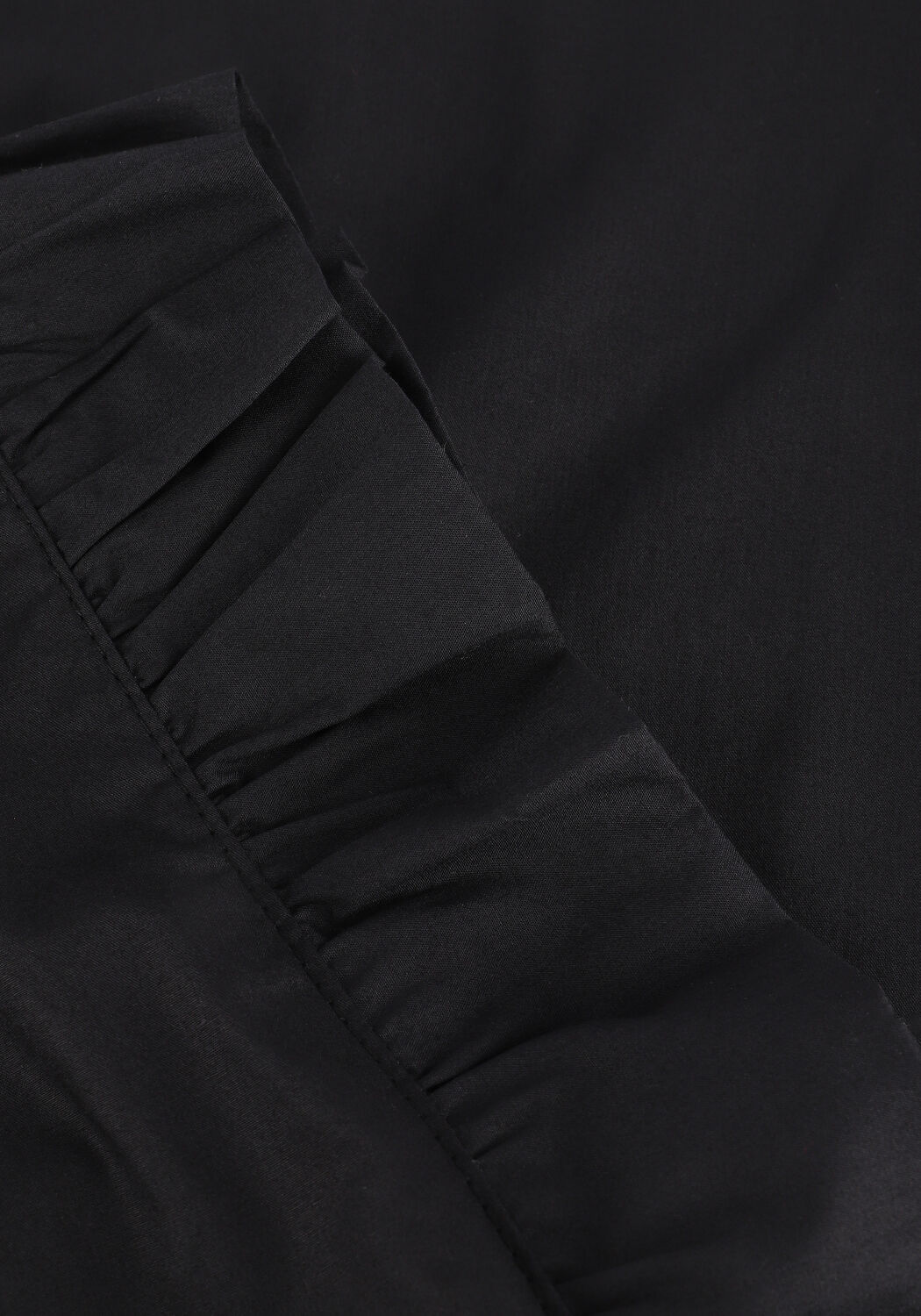 Zwarte ACCESS Midi jurk DRESS WITH RUFFLES AT THE TOP - large