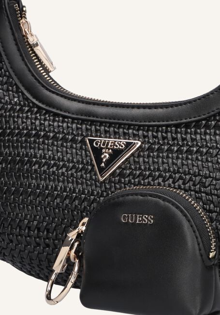 Zwarte GUESS Crossbodytassen EMELDA CROSSBODY TOP ZIP Zwarte GUESS Crossbodytassen EMELDA CROSSBODY TOP ZIP - large