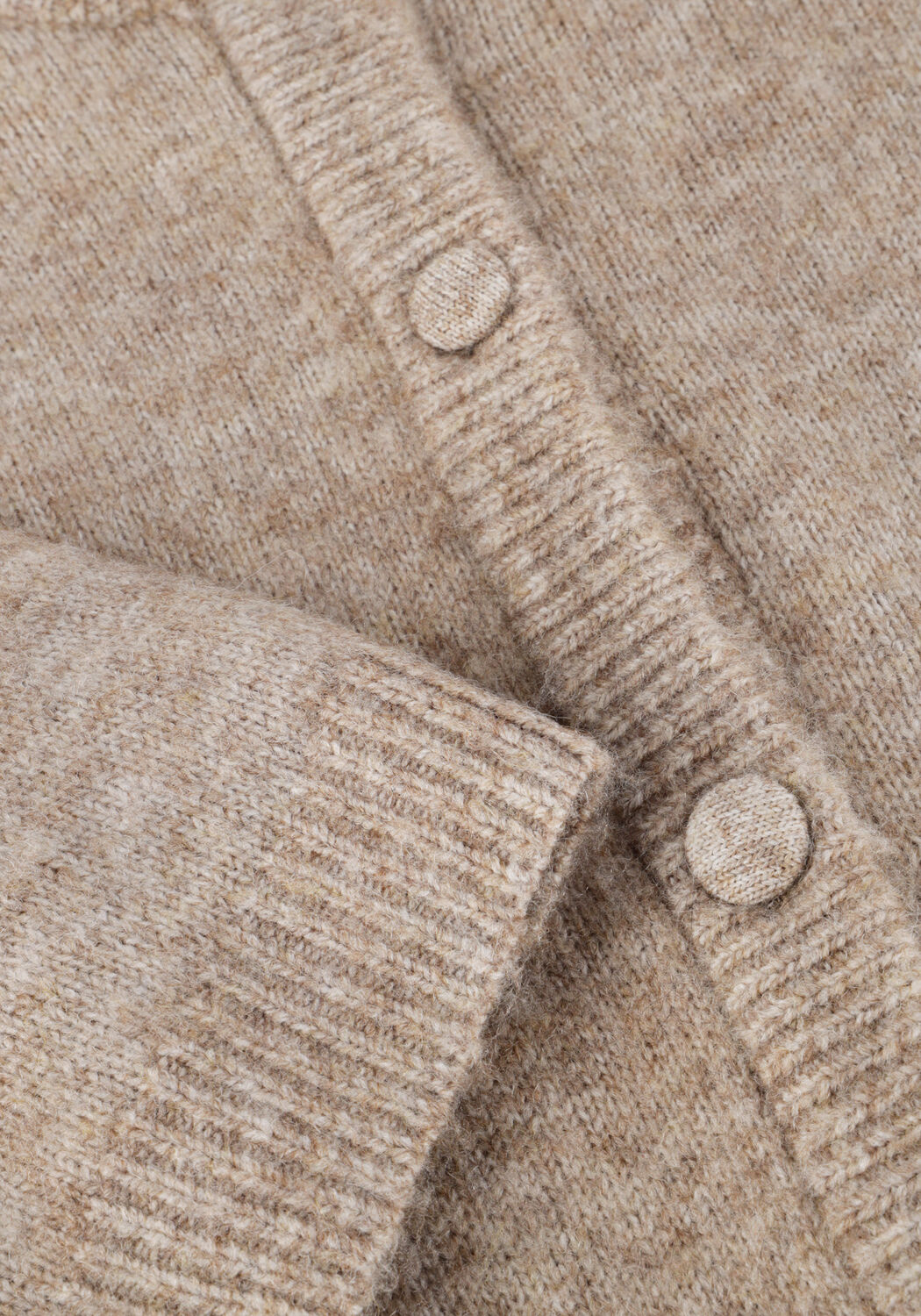 Beige EDITED Vest OLINE WOOL KNIT T-SHIRT - large