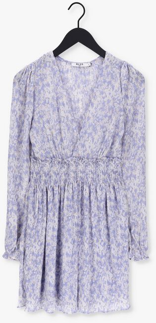 Lichtblauwe NA-KD Mini jurk STRUCTUREED SMOCK WAIST DRESS - large