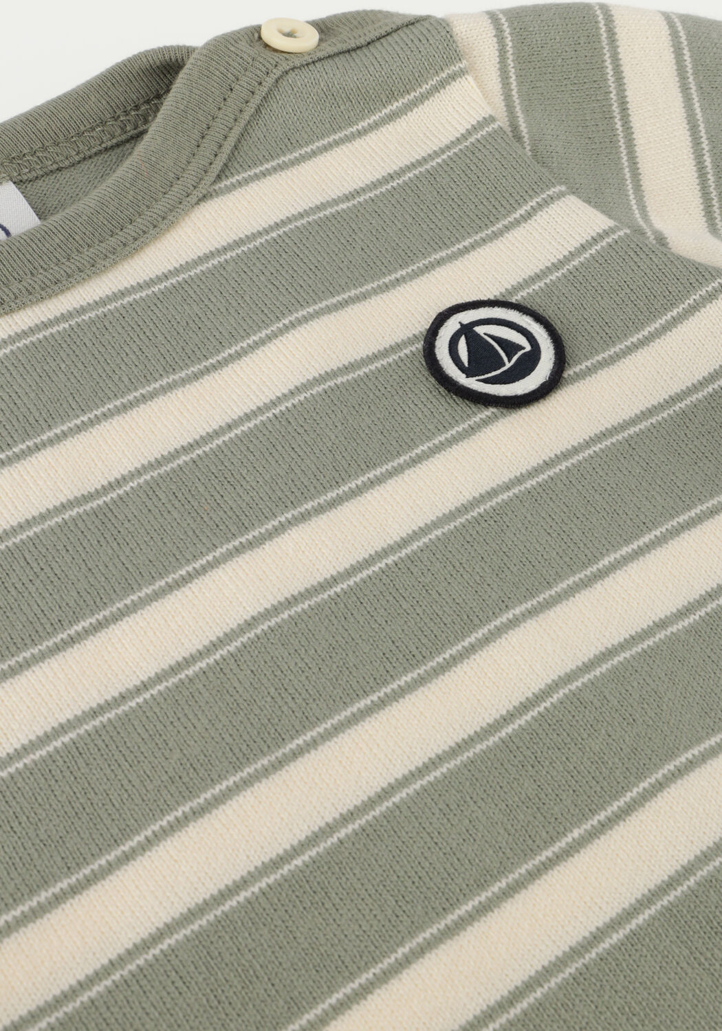 Groene PETIT BATEAU Tops & T-shirts MARINIERE - large