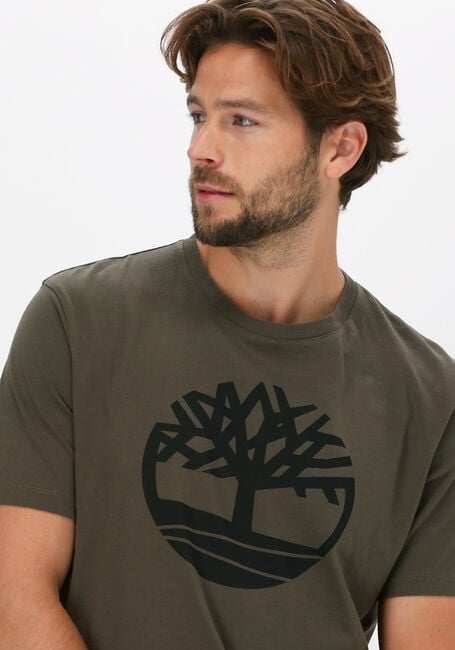 Groene TIMBERLAND T-shirt SS K-R BRAND TREE T - large