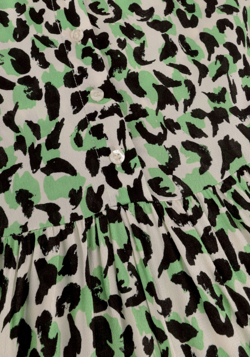 Groene OBJECT Midi jurk OBJISABELLA 2/4 DRESS - large