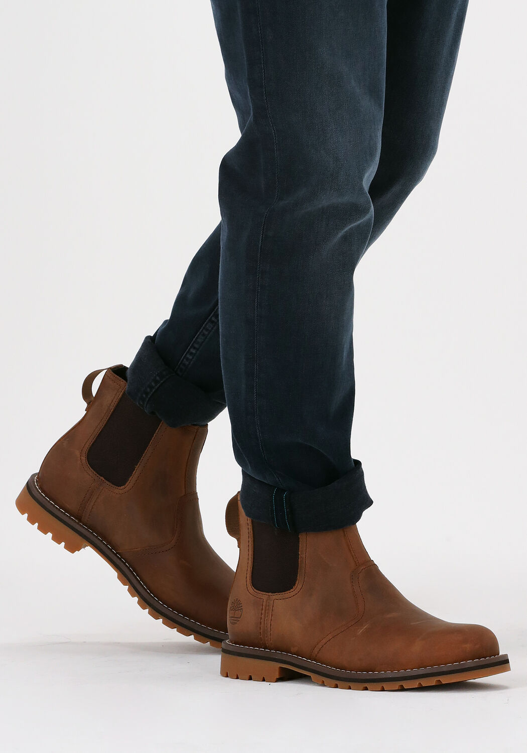 bruine timberland chelsea boots larchmont mid chelsea