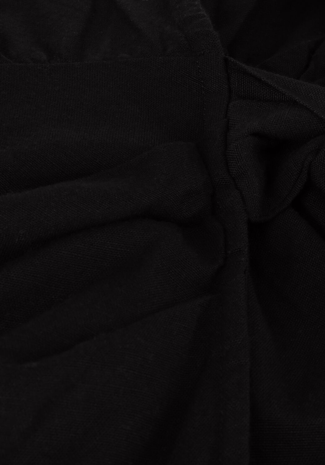 Zwarte ALIX THE LABEL Mini jurk LADIES WOVEN LINEN LOOK WRAP DRESS - large