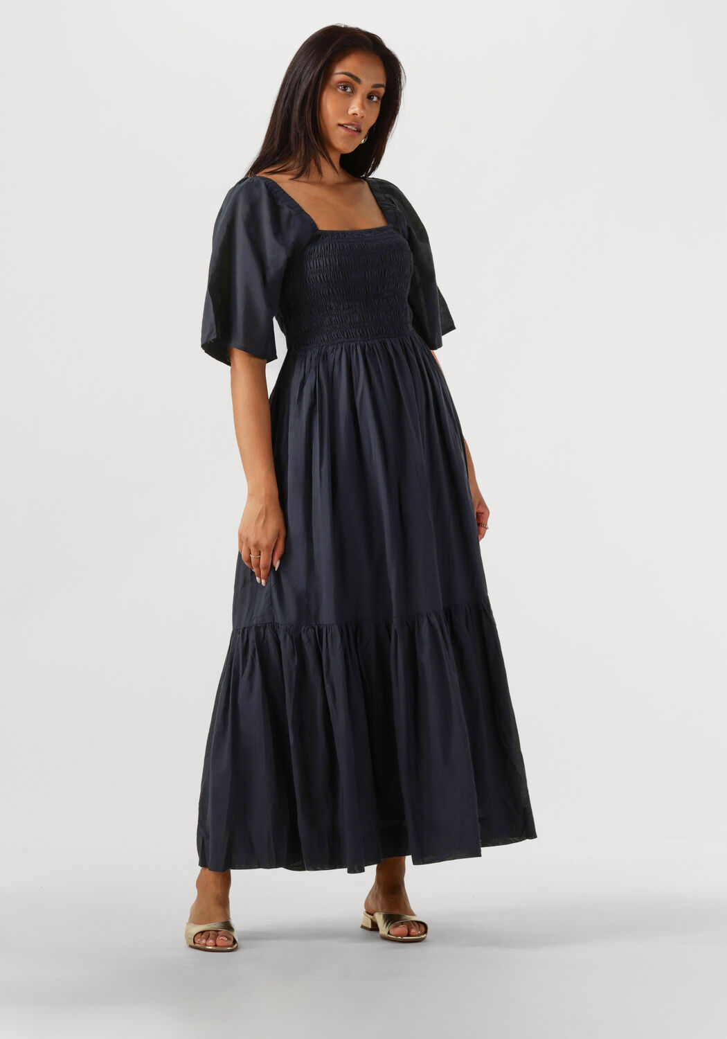 SELECTED FEMME Dames Jurken Slfdora Ss Ankle Dress Zwart