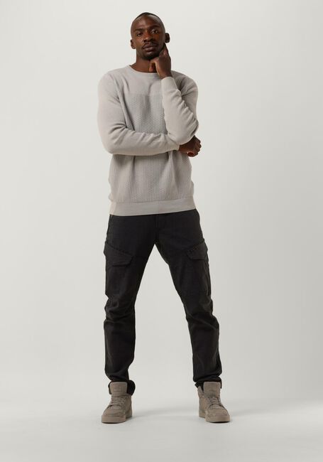 Grijze PME LEGEND Trui R-NECK COTTON PLATED - large