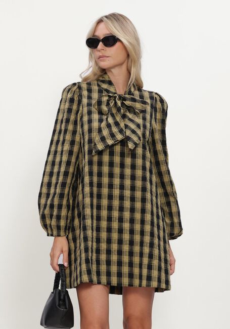 Khaki Y.A.S. Mini jurk YASSIERA LS DRESS - large