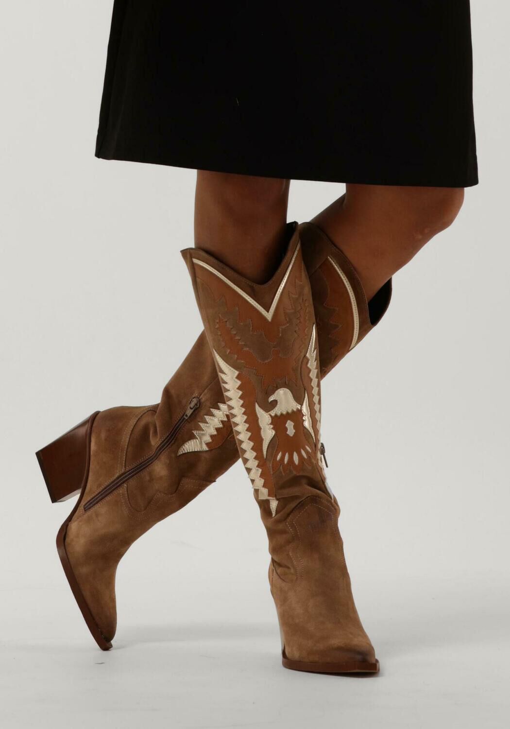 Bruine cowboy laarzen top
