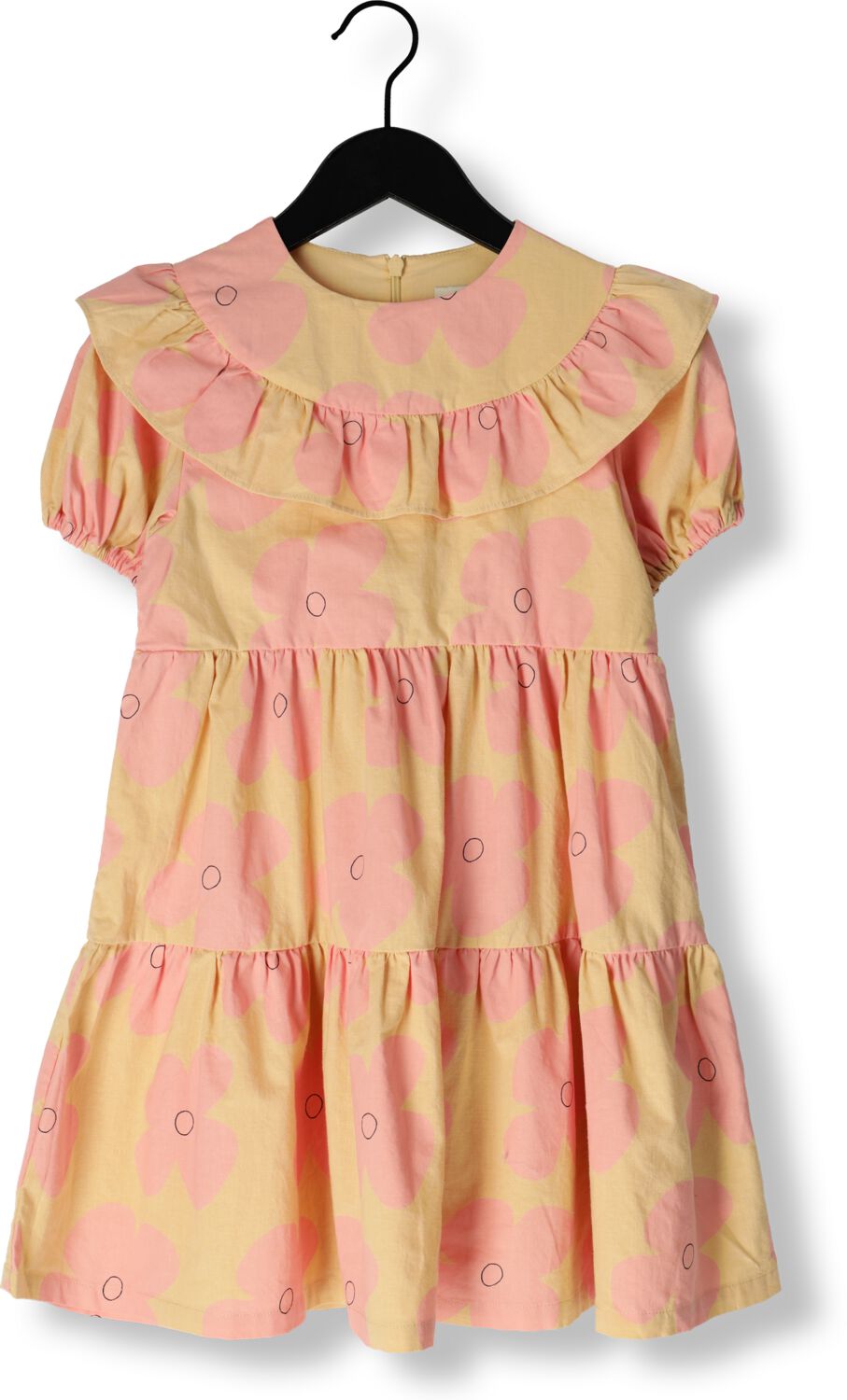 Jelly Mallow Meisjes Jurken Pink Flower Dress Roze-11Y