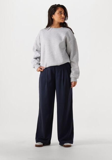 Donkerblauwe MSCH COPENHAGEN Pantalon MSCHHENRIKA HW PANTS - large