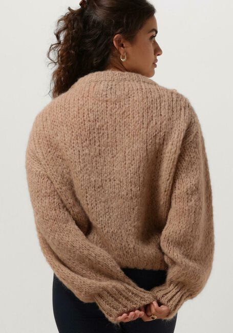 Beige AMERICAN DREAMS Trui LEONNIE ALPACA PULLOVER - large