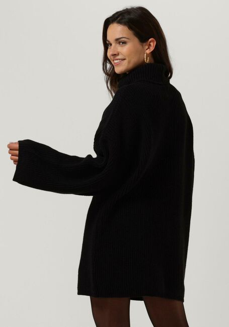 Zwarte ANOTHER LABEL Mini jurk MYRA KNITTED PULL L/S - large